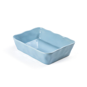 In Stock Cheap Price Ceramic Baking Dish Porcelain Bakeware Round Square Dish