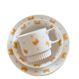 Stacked Mug Porcelain Household Kid Table Set