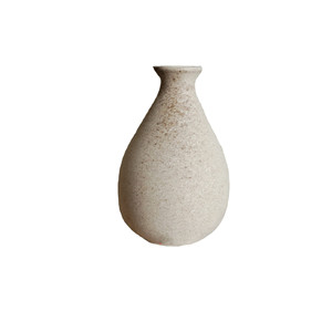 Retro Pottery Factory Wholesale Mini Stoneware Small Vase Eco-Friendly Modern Design Original Color Ins Tabletop Vase