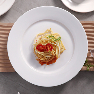 White Ceramic Tableware Catering Dish
